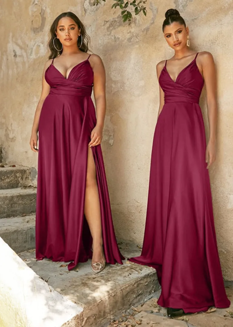 Roxy Satin Sweetheart Flow Maxi Dress Dusty Blue