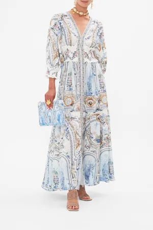SHIRRED WAISTBAND LONG DRESS SEASON OF THE SIREN