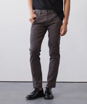 Slim Fit 5-Pocket Chino in Dark Granite