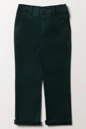 Slim Fit Chino Pants Dark Green