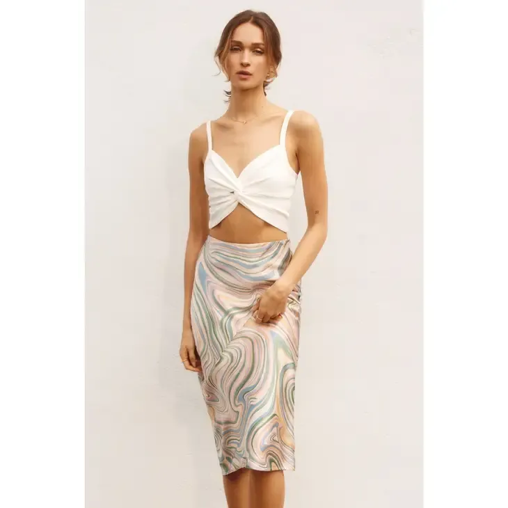 So Fresh A Line Midi Skirt