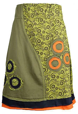 TATTOPANI-mini-skirt-with-an-elasticated-waistband-colorful-flower-embroidery