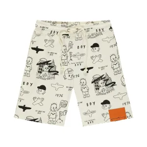 THE BOY REPEATING SHORTS - OFF WHITE