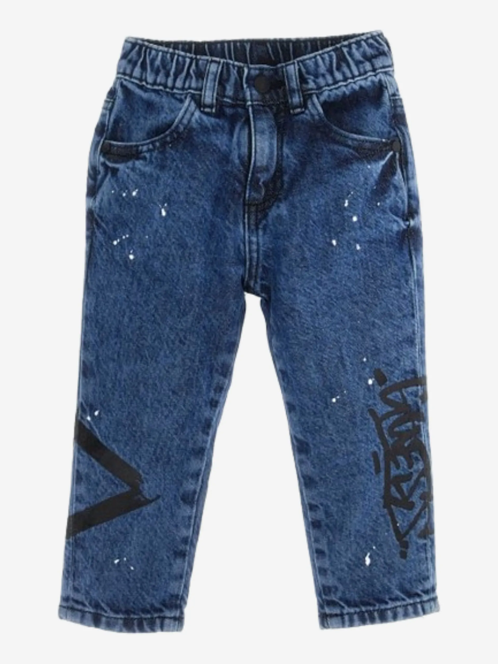 TODDLER BOY - FRONT PRINT DENIM PANTS