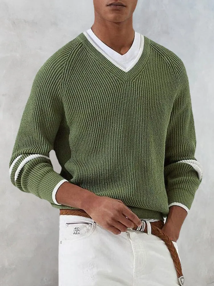 V-Neck Loose Fit Sweater