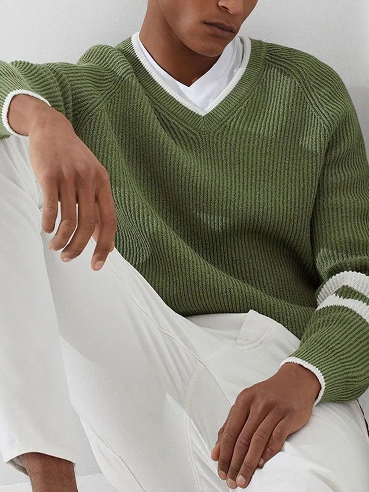 V-Neck Loose Fit Sweater