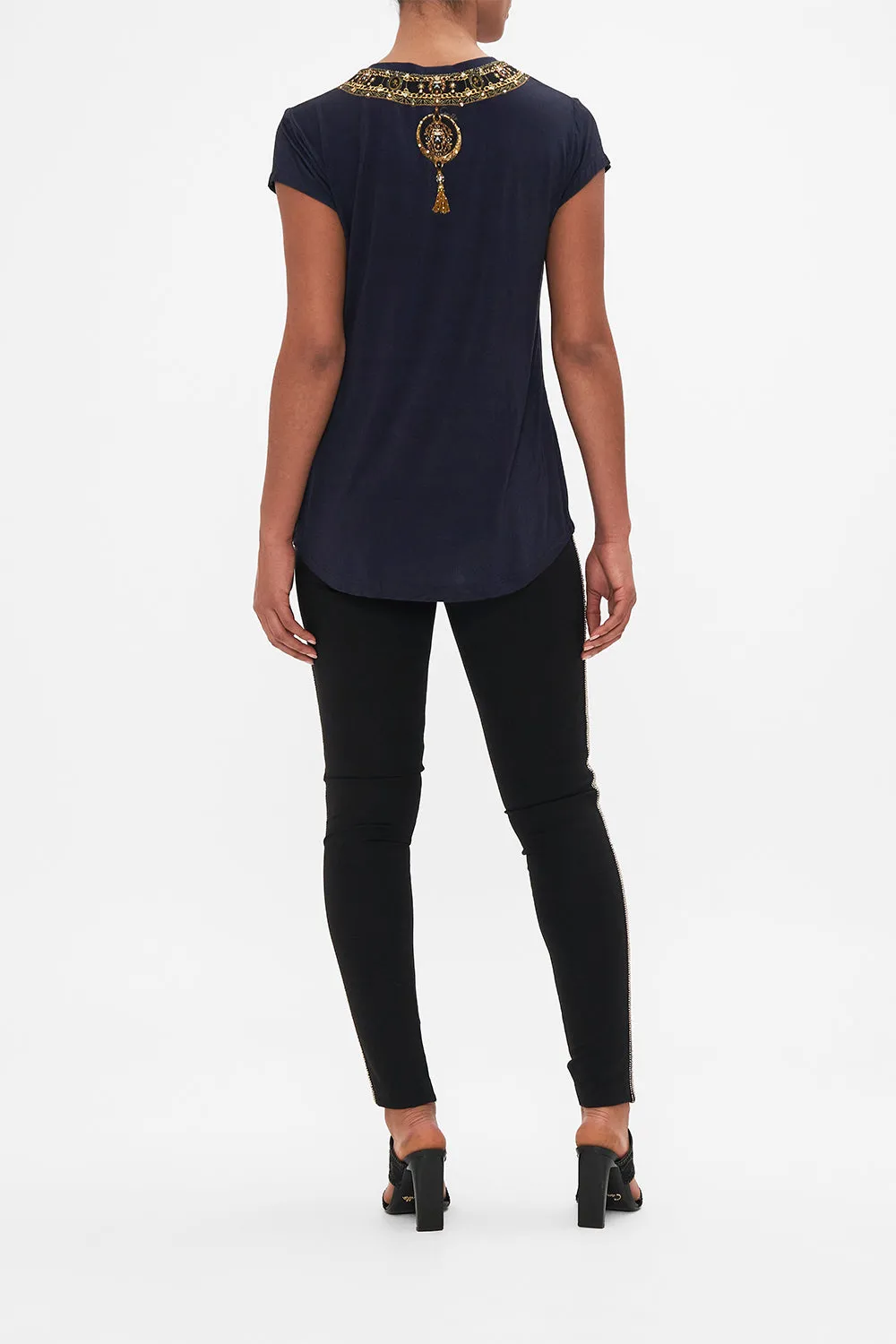 V-NECK TEE DUOMO KALEIDO