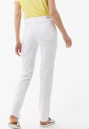 White Five-pocket trousers Reg leg