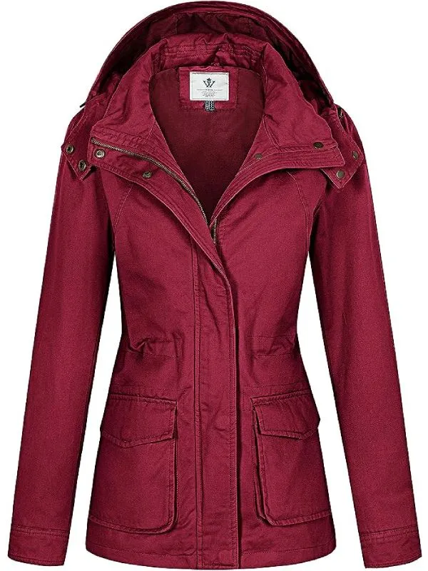Women's Anork Military Jacket Lightweight Safari Casual Jacket
