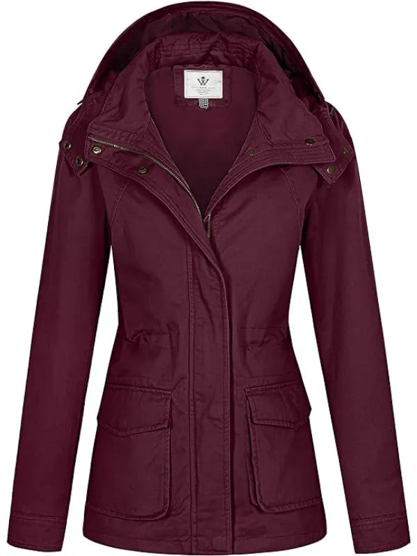 Women's Anork Military Jacket Lightweight Safari Casual Jacket