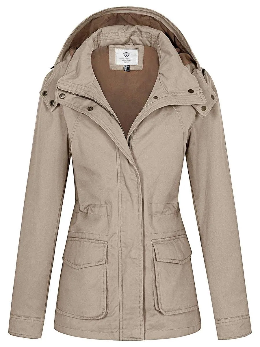 Women's Anork Military Jacket Lightweight Safari Casual Jacket