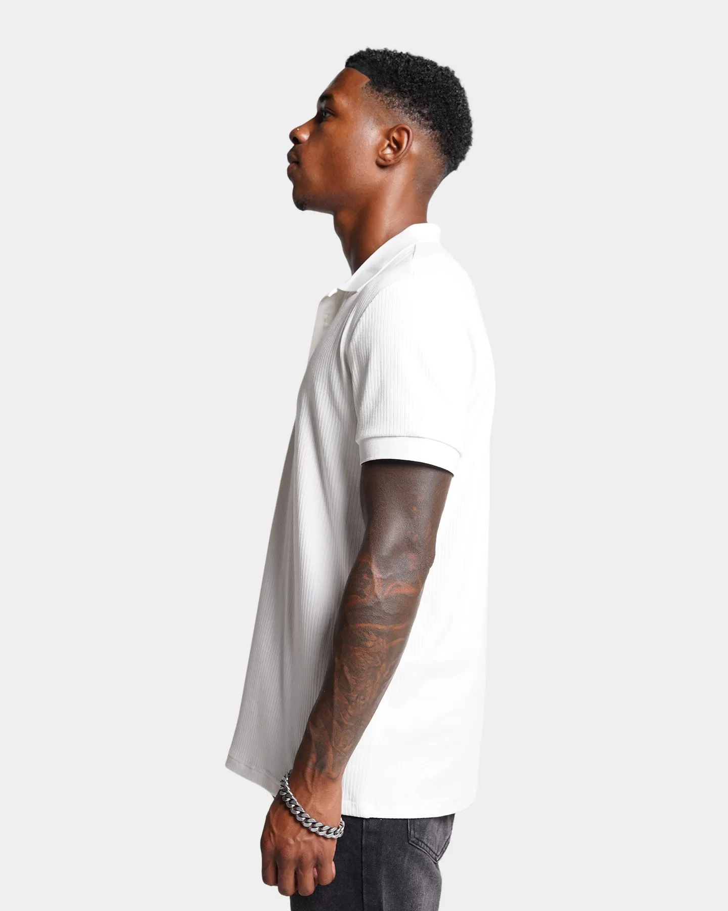 XXIII Luis Rib Polo Shirt White