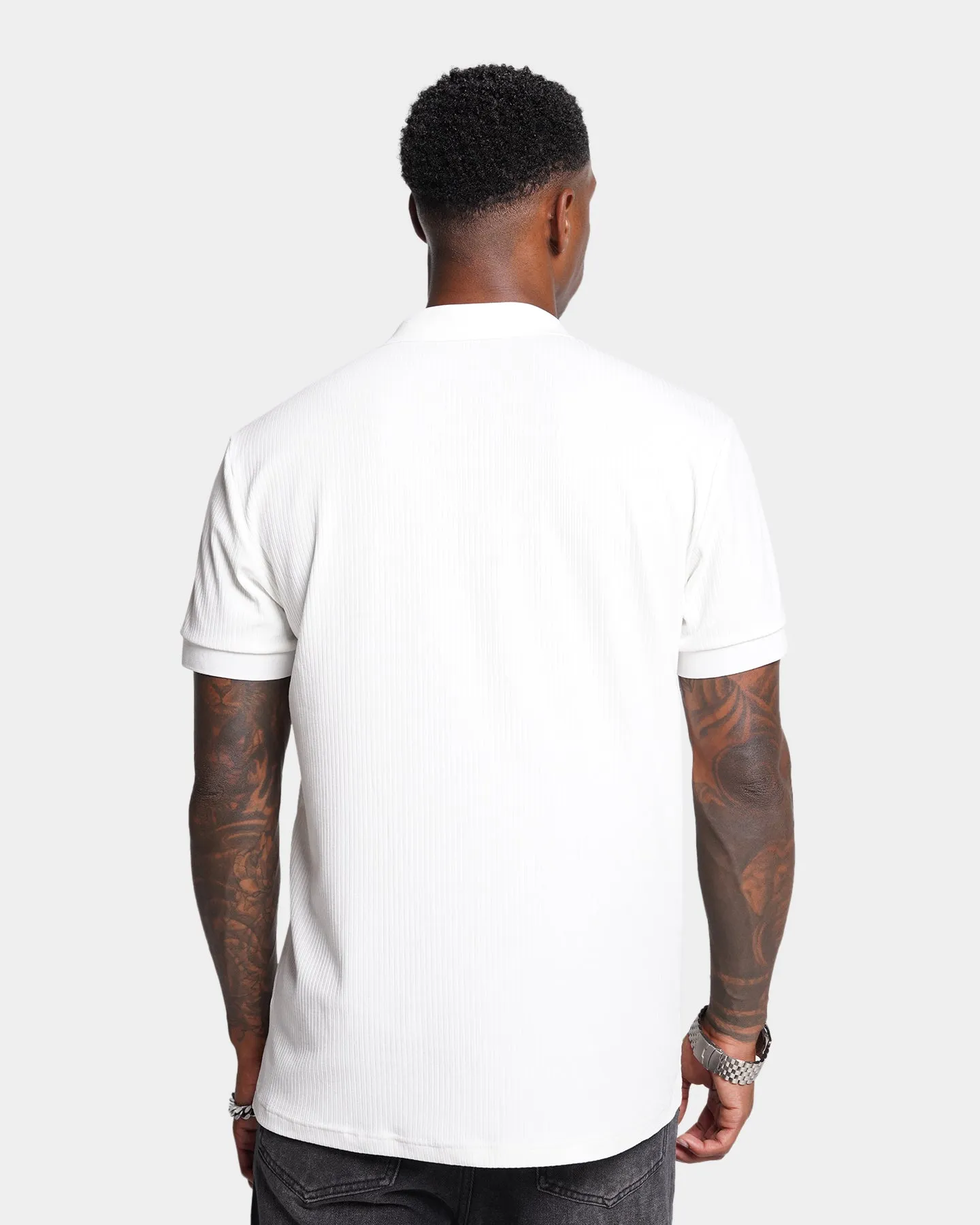 XXIII Luis Rib Polo Shirt White